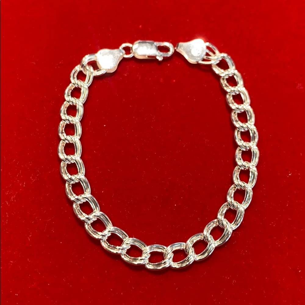 Men silver bracelet